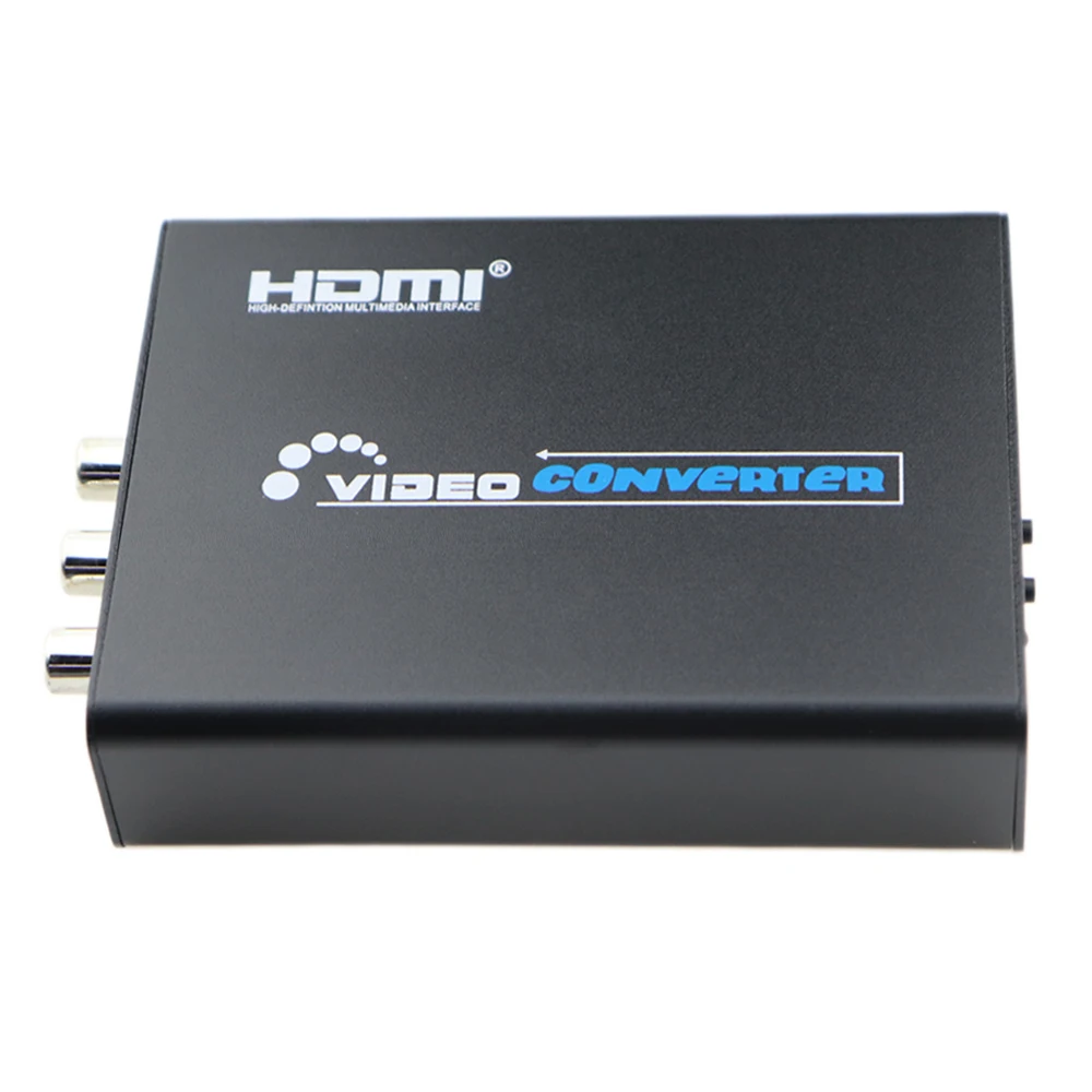 Microphone Adapter 3RCA AV CVBS Composite S-Video R/L Audio to HDMI Converter Adapter Support 720P/1080P for PS2 PS3 NES SNES Nintendo 64 HDTV