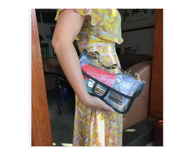 Sac прозрачный Femme женская сумка через плечо прозрачные сумки на плечо брендовая Прозрачная ПВХ Желейная сумка Bolsa Feminina Bolsos Mujer