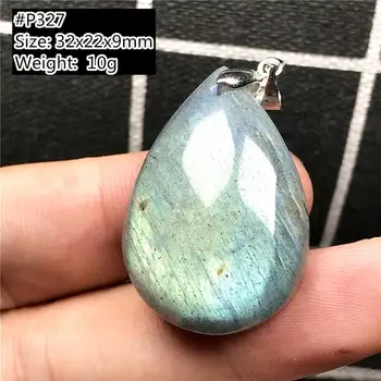 

Real Natural Yellow Blue Labradorite Pendant Jewelry For Women Lady Man Crystal Silver Water Drop Beads Moonstone Gemstone AAAAA