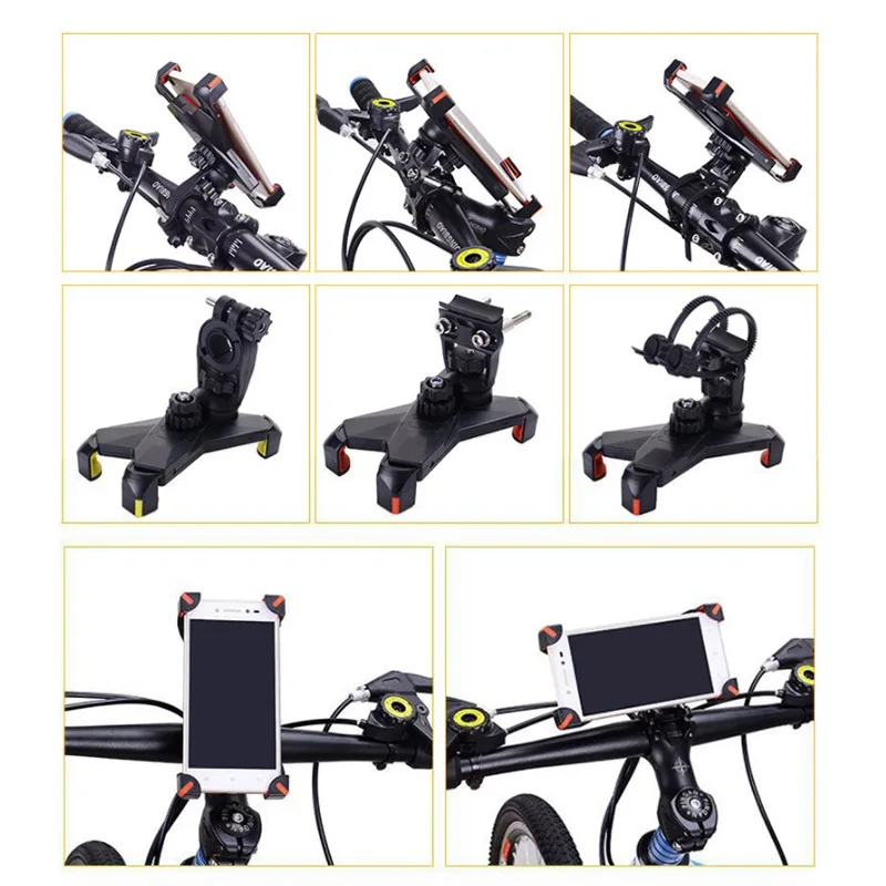 Модернизированный держатель для велосипеда MTB, держатель для телефона для велосипеда, вращающийся на 360 градусов, подставка, регулируемая подставка для телефона BF88 для iphone 6 7 X samsung