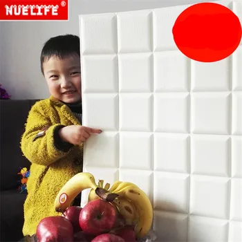 

solid wall stickers square soft bag self-adhesive waterproof anti-collision bed head wall sticker bedroom living room wallpaper