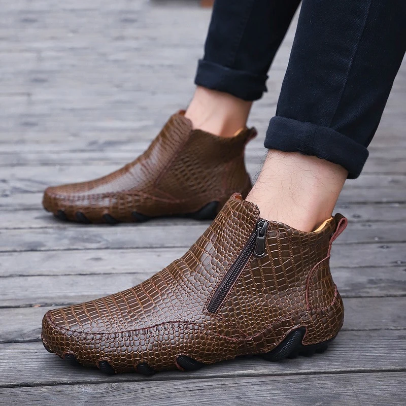 

Spring Autumn Plus Size 48 Chelsea Boots Men For Martin Boots Adult Dr Motocycle Boots Warm Ankle Boots Winter Shoes Men Shoes