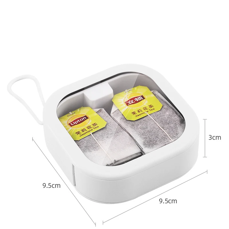 

Creative Desktop Portable Storage Box Multi Function Press Push Box Plastic Storage Box For Pocket Sundries White