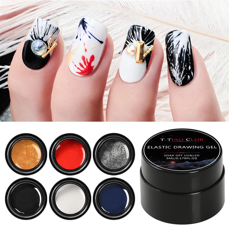 Гибкий Гель-лак для ногтей рисования 5 мл | Красота и здоровье