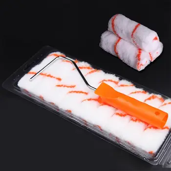 

10PCS 4 Inch Mini Rolling Paint Brush Wall Paint Roller Tool for Decoration