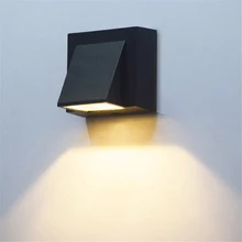 Светодиодный настенный светильник с одной головкой, водонепроницаемый IP65, светильник для сада, коридора, наружный, внутренний, бра, светильник, AC85-265V