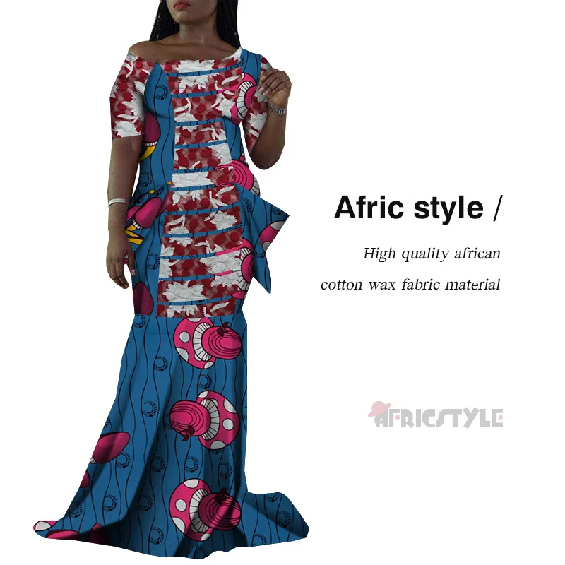 Nuevo baunin Riche estampado AnkaraDresses ropa Africana vestidos largos de retazos de talla grande Dashiki vestidos africanos pa