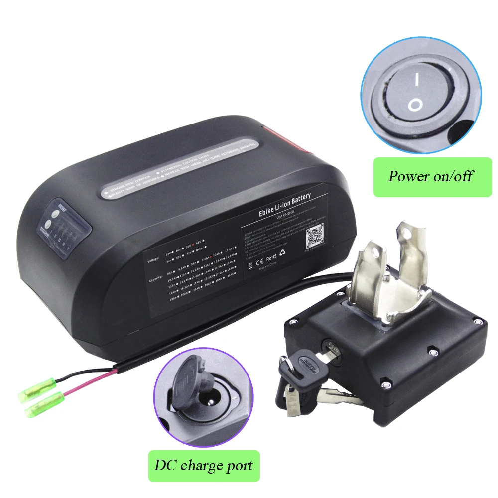 Hailbao-lithium-ion battery 36v 10AH for folding city bike with 42V charger