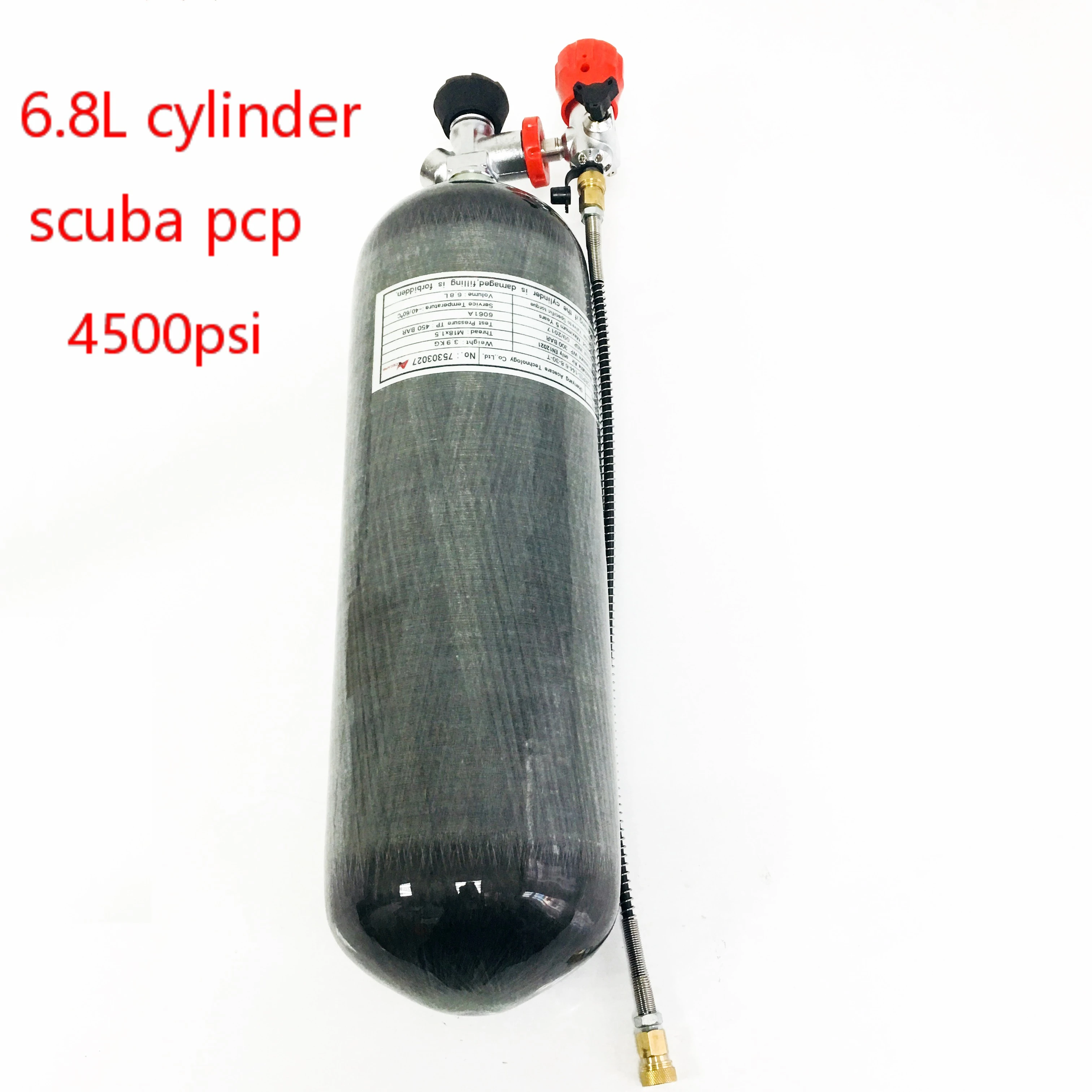 fire and carbon monoxide detector AC168301 6.8L 300Bar/4500Psi Cylinder Pcp PaintballCarbon Fiber Tank Underwater Gun Speargun Spearfishing AirforceCondor Acecare carbon detector