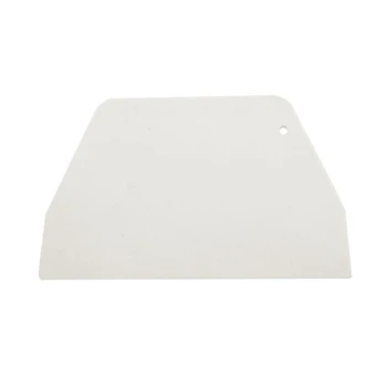 

19 cm x 12.5cm Flat White Plastic Cake Decorator Dough Pastry Scraper Tool