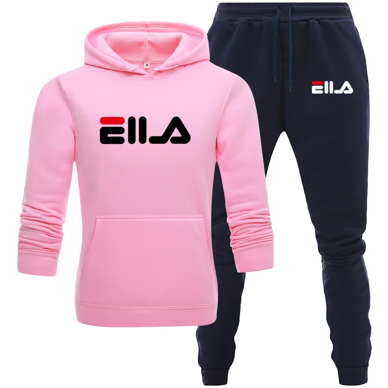 pink Navy blue Зимние спортивные костюмы для мужчин; повседневный комплект из плотного флиса; теплая куртка с капюшоном; брюки; Весенняя толстовка; спортивная одежда; пальто с капюшоном; спортивные костюмы - Цвет: pink Navy blue