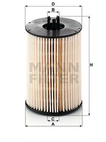 Фильтр топливный VW TOUAREG 5.0D V10 (упак.2шт.) MANN FILTER PU8|Температурный датчик| |