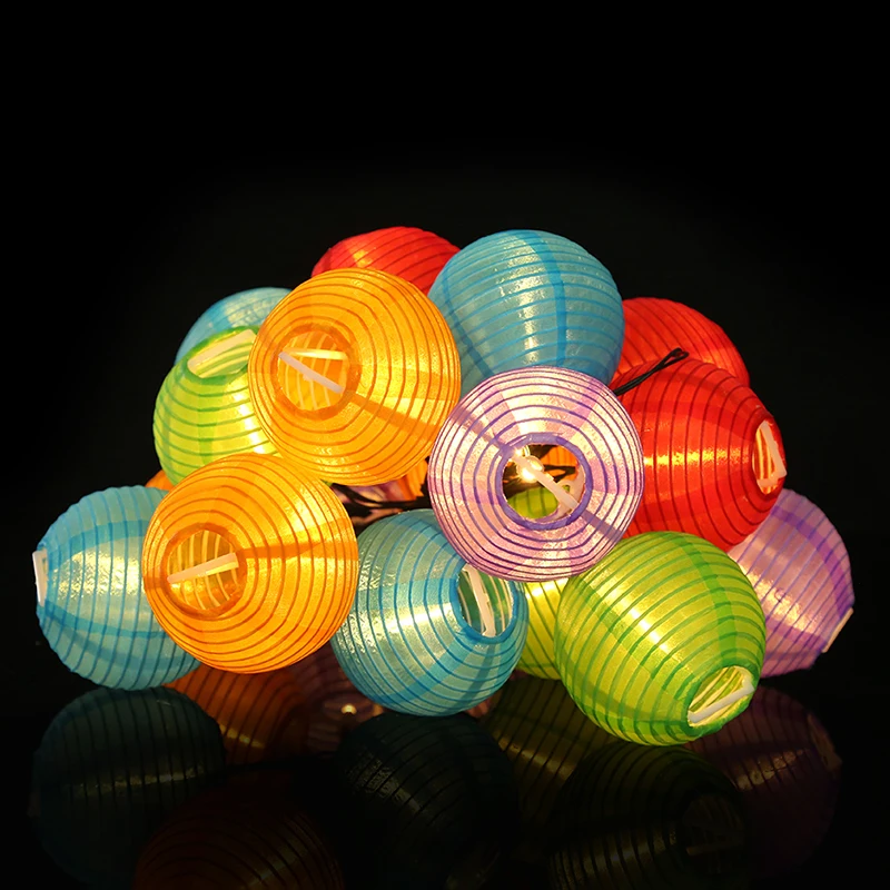 4.8M 20 LED Solar String Lights Fairy decorative Christmas Solar Lamp Globe Lantern Ball Outdoor Lighting For Party Holiday