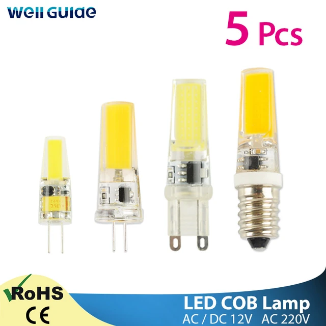 G4 LED Maïs COB 12V DC Ampoule 5W Blanc Chaud Froid 2835 SMD