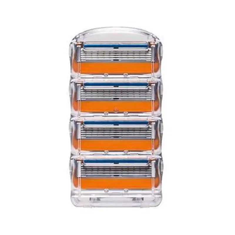 4pcs lot Professional Shaving 5 Layers Razor Blades Compatible for Gillettee Fusione For Men Face Care 2