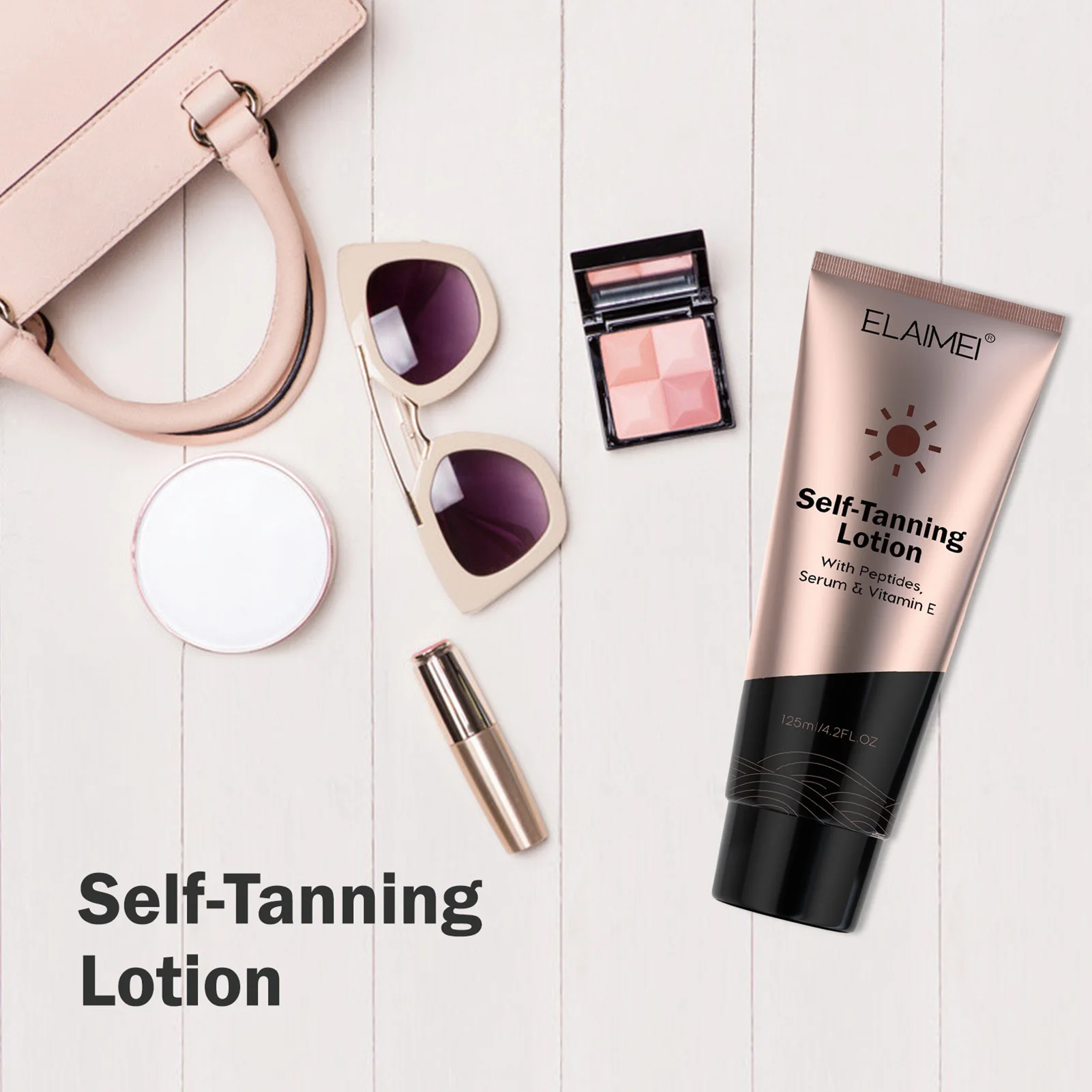 Tanning Salon Bronzer For Body Sunblock Makeup Foundation Tanner Lotion Sun Tan Oil Self Solarium Cream 125ml