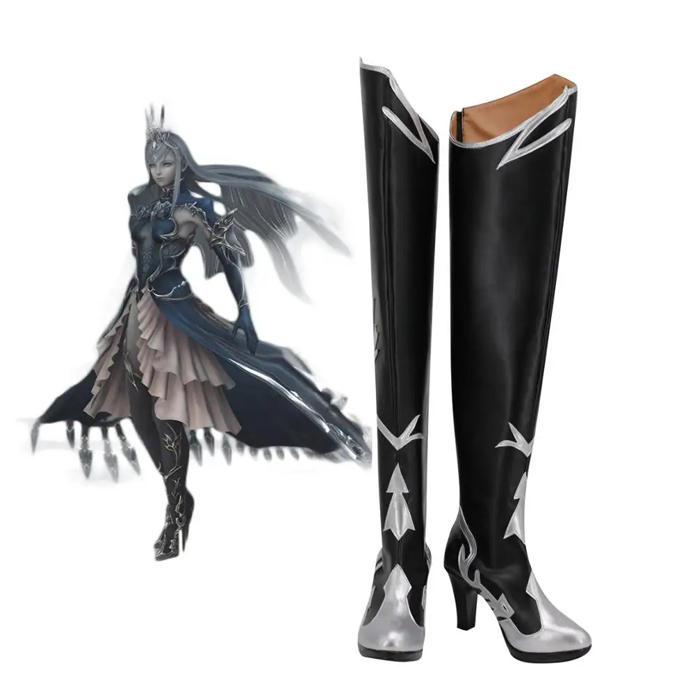 

Final Fantasy 14 Shiva Cosplay Boots High Heel Leather Shoes Custom Made for Unisex