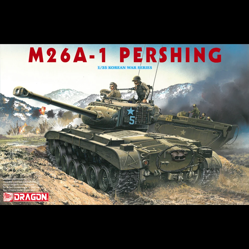 Тяжелый танк [Dragon] Dra-6801 1:35 M26A-1 Pershing (Корейская война) | Игрушки и хобби