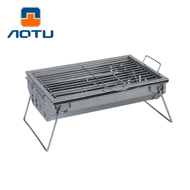 

Outdoor Folding Barbecue Stove Camping Barbecue Grill Oven Picnic Barbecue Net Pad Stainless Steel Q8 Cross Border Fuel Type