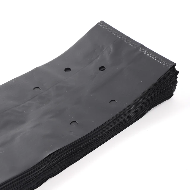 Vastag Növény Termesztett Táskák Palántak Edények Környezetbarát Kert Lélegző Lyukakkal Fekete Ültetési Pe Óvoda 20 Db - Image 5