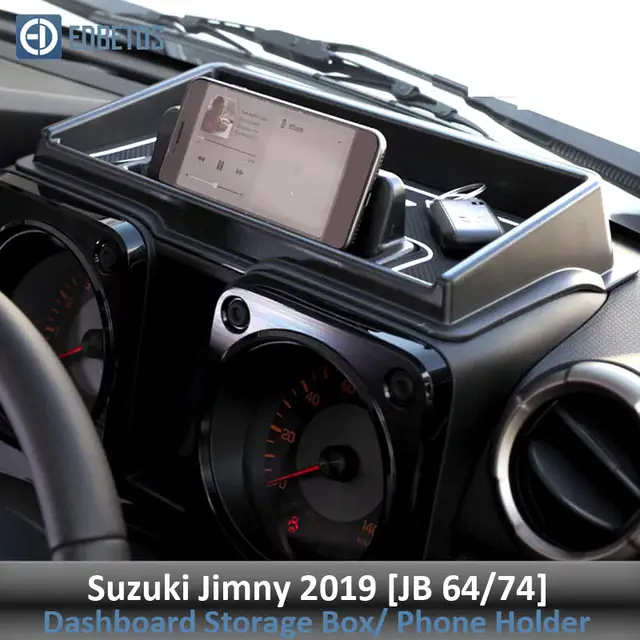 Us 9 44 37 Off Car Dashboard Storage Box For Suzuki Jimny 2019 Sierra Jb64 Jb74 Interior Multifunction Non Slip Phone Stand Console Tidying On
