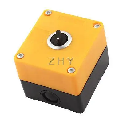 

AC220V AC250 5A SPDT 3 Terminals Locking Type Blue Plastic Rotary Switch Station