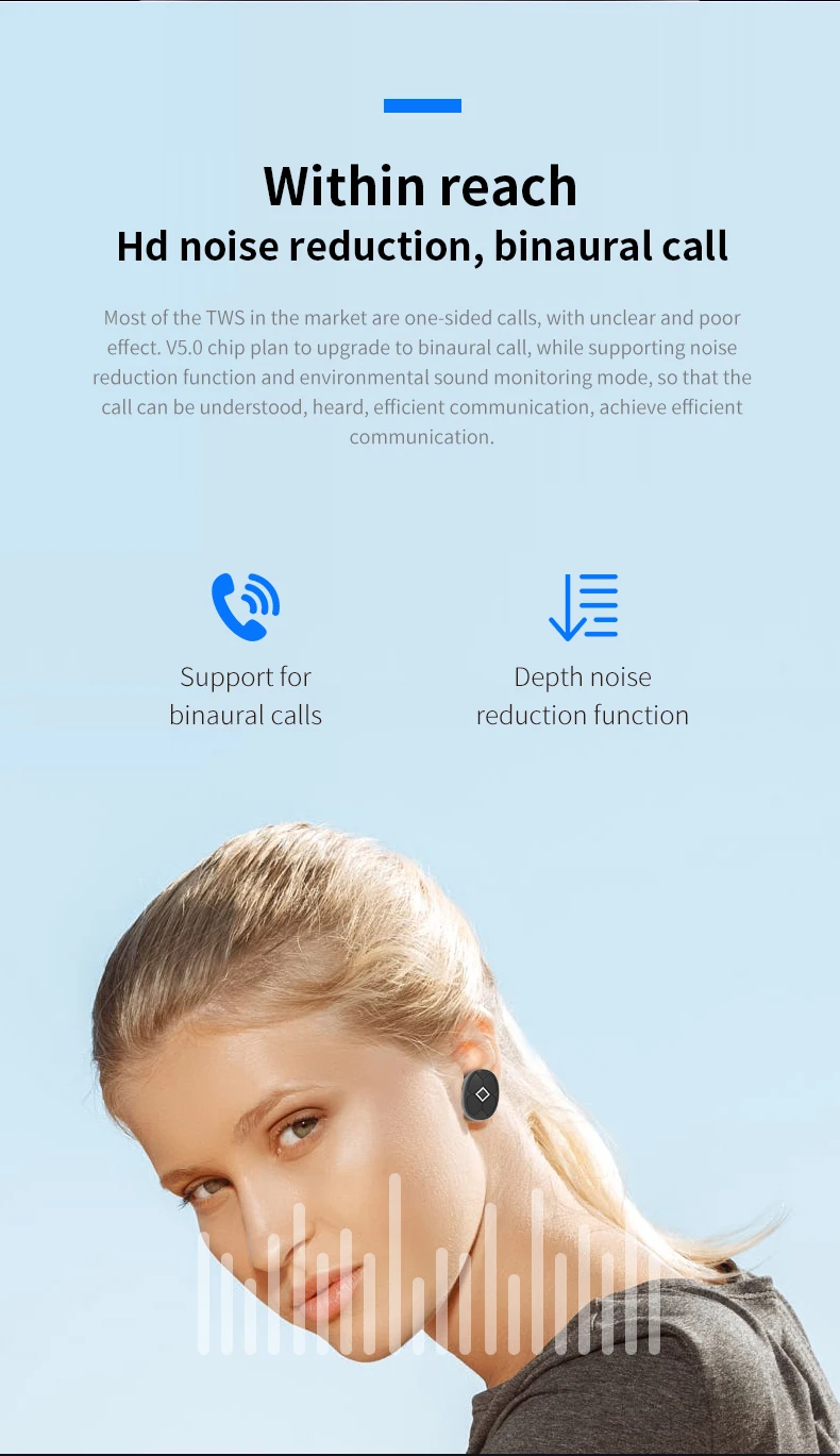 TWS 5,0 Bluetooth наушники V5 Беспроводные наушники с зарядным устройством стерео Спортивная гарнитура с микрофоном для IPhone Android