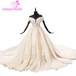 2019 Новое поступление, кружевное бальное платье, свадебное сексуальное платье, прозрачное кружевное платье невесты с кристаллами, Платье De