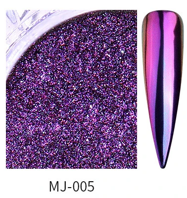 0,5 г зеркальный блеск для ногтей порошок металлический цвет УФ-гель ...