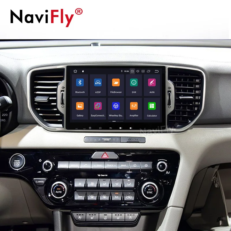Top android9.0 Quad Core car dvd MUltimedia player for KIA sportage 2016 2017 KX5 gps navigation 1 din car stereo head unit 4