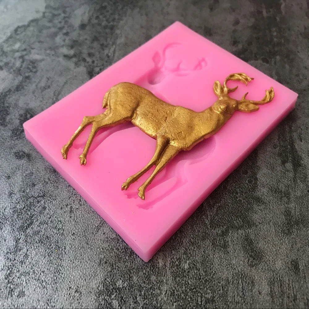 Description Picture 4 of itemAouke Christmas Deer Decoration Cookie Cutter Shape Food Grade Silicone Cake  Mold Cake Tools B025