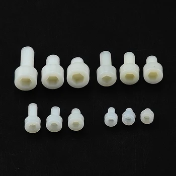 

20PCS PA66 M3 M4 M5 M6 M8 M10 M12 Plastic Nylon Hexagon Socket Head Cap Bolt Knurled Hand Screw