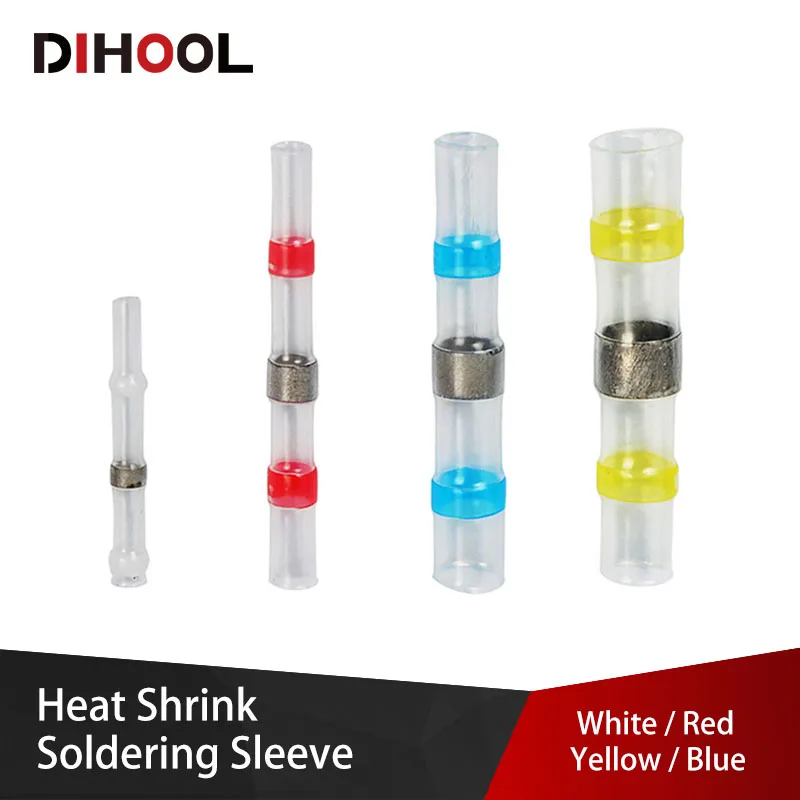 

Heat Shrink Soldering Sleeve Waterproof Wire butt connector Tin Welding Terminal Insulated transparent heat shrink solder tubing