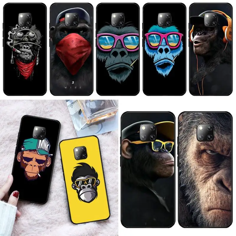 HaNismt милый чехол для телефона с логотипом обезьяны Huawei Mate 9 10Lite 20 20X 10Pro 20Pro 20Lite Enjoy