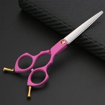 

6 Inch Pet Grooming Scissors Stainless Steel Cats Dogs Hair Seam Scissors Up and Down Curved Scissors Sharp barber tools Set