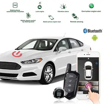 

car security key fob alarm car alarm auto-signaling starline a93 central locking remote start keyless entry start stop button