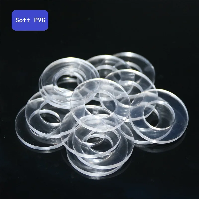 200PCS/LOT Transparent Soft PVC Washers Flat Washer Clear Gasket Insulation Screw M2 M2.5 M3 M4 M5 M6 M8 M10 | Обустройство дома