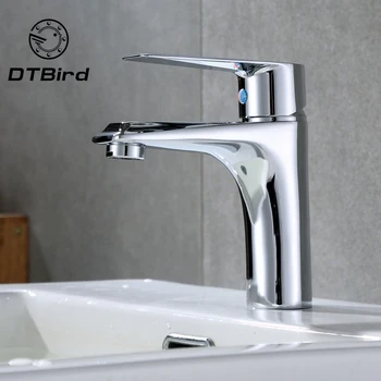 

Vertical lifting copper single handle cold and hot faucet toilet washbasin faucet bathroom counter basin cold and hot faucet