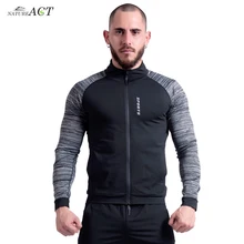 Осенняя и зимняя мужская спортивная куртка, повседневная спортивная куртка с длинным рукавом для фитнеса и бега, быстросохнущая тонкая верхняя одежда на молнии