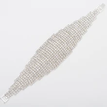 YFJEWE дизайн горный хрусталь кристалл браслеты для женщин горный хрусталь кристалл большие браслеты B157