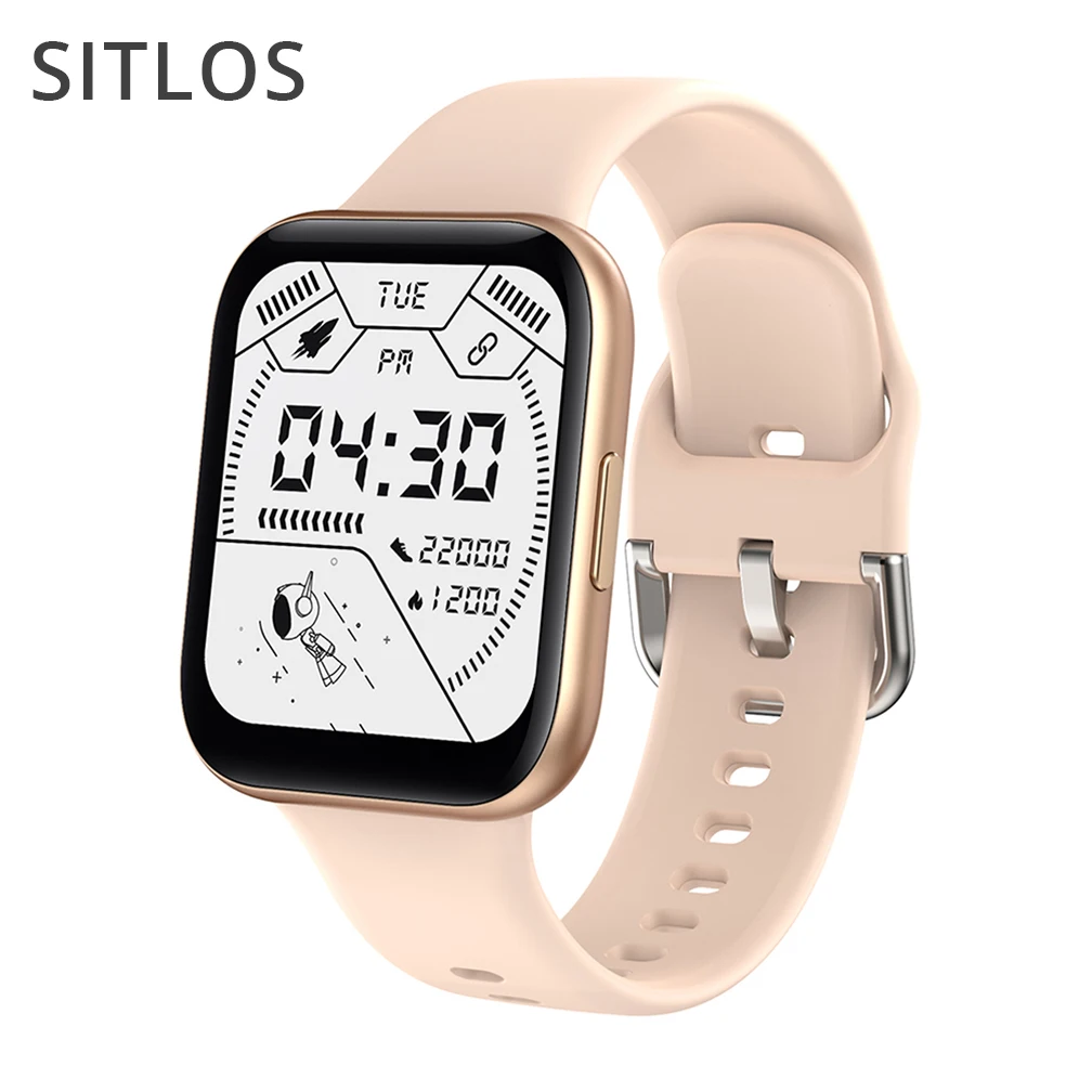 SITLOS Smart Watch Men P8 SE Plus Women 1.69 Inch Full Touch IP68 Waterproof Heart Rate Monitor Sport for Android iOS | Электроника