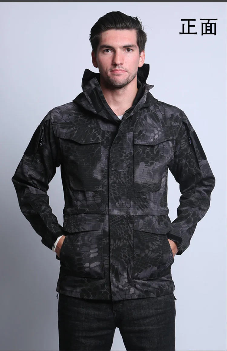 Новинка M65 ветровка пальто+ флисовая подкладка Мужская водонепроницаемая тактическая куртка Топы в стиле милитари уличная ветрозащитная теплая походная куртка