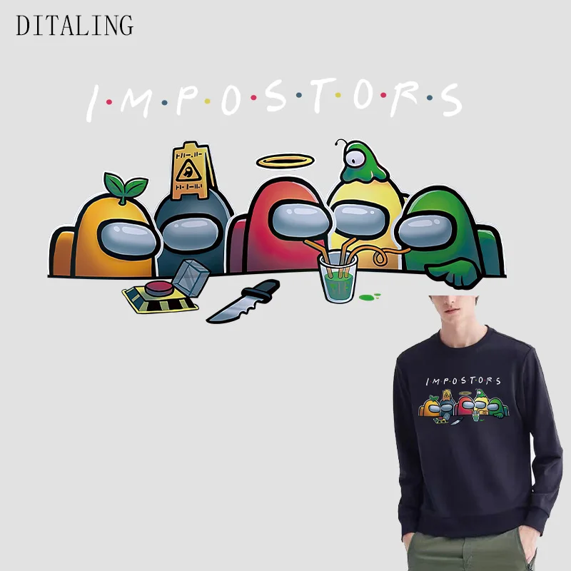 Cartoon Stickers heat transfer patches New Game fans appliqued for T-shirt jacket Thermal patch On Clothes DIY ironing stickers | Дом и сад