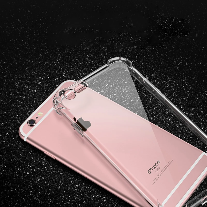 

Case for iPhone XS Max XR X 10 iPhone 8 7 6 S 6s Plus 6Plus 7Plus 8Plus Crystal Clear shockproof Slim Black phone Soft TPU Cover
