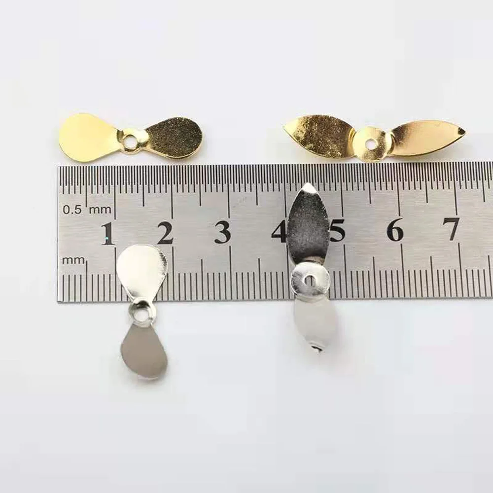 Small Propeller Blade fishing tools fishing accessories fishing tool fishing tackle Fly Propeller Spinner Stainelss Steel DIY hard fishing lures Popper Swim Jig Spinnerbait MAGBLUE 20pcs/lot