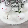 1pc White Christmas Tree Plush Skirt Decoration For Merry Christmas Party Faux Fur Xmas Tree Carpet Decor New Year Home Navidad ► Photo 2/6