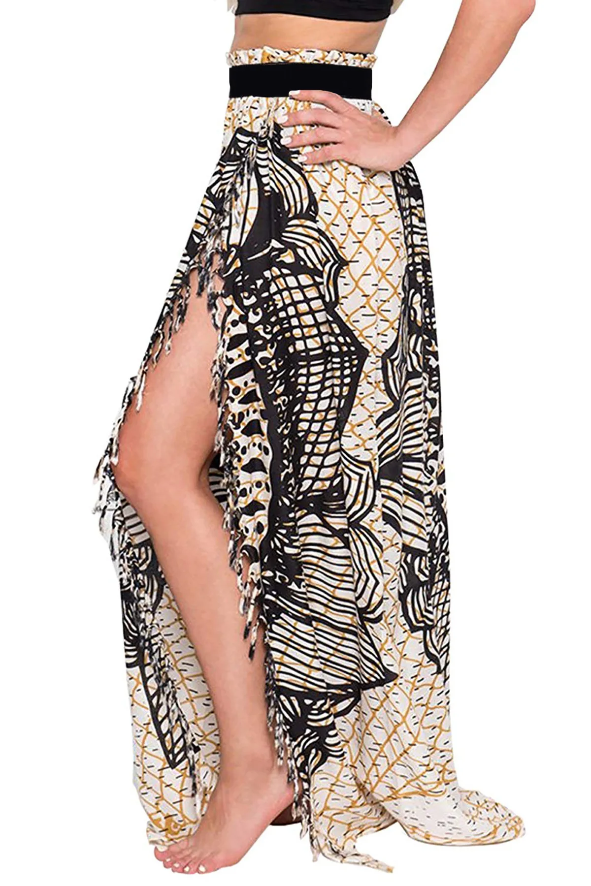 

High Waist Woman Skirts 2020 Summer Spring Skirt Woman Casual Printing Vestido