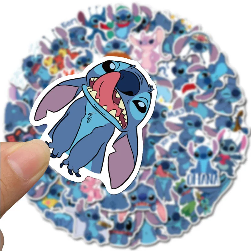 10/30/50pcs/Pack Cute Cartoon Stitch Stickers Waterproof Skateboard Luggage Guitar Laptop Funny Graffiti Sticker Kid Classic Toy