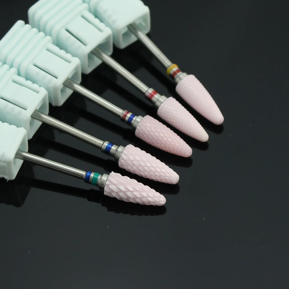 1pcs Nail Drill Bit Ceramic Electric Milling Cutter Burr Manicure Machine Accessories Polish Gel Remove Files Nail Art Tools