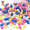 BOBO.BOX 20Pcs Silicone Beads 9MM Round Beads DIY Baby Pacifier Chain Pendant BPA Free Eco-friendly Baby Teether Toy Accessories 2